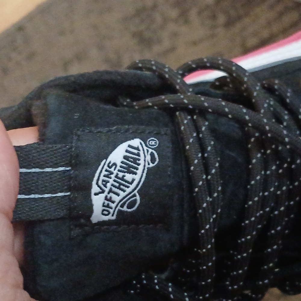 Vans Black and Pink Athletic Shoes - Picture 3 of 6